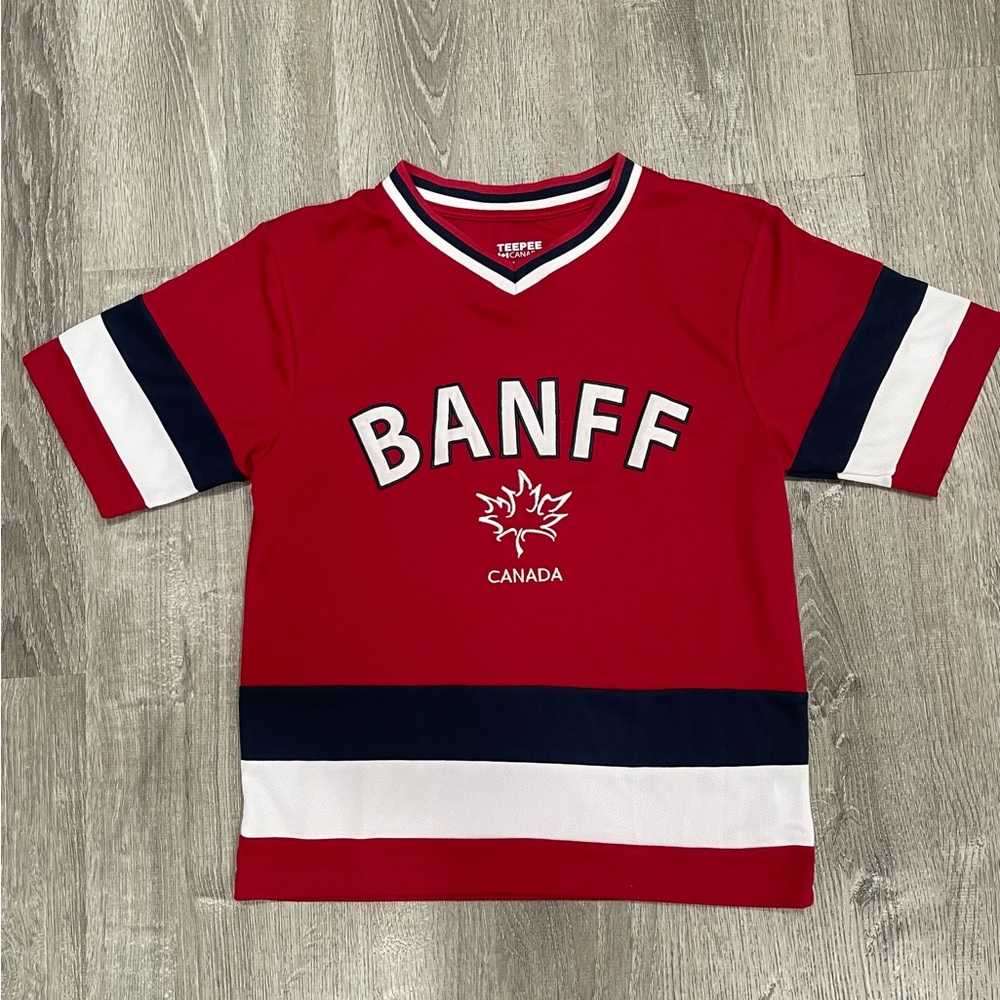 BANFF Canada Red Kids Hockey-Style jersey